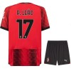 Conjunto (Camiseta+Pantalón Corto) AC Milan R. Leao 17 Primera Equipación 23-24 - Niño